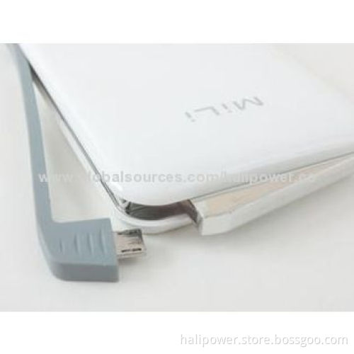 Fashionable Portable Power Bank with 12,000mAh Lithium Polymer Cell